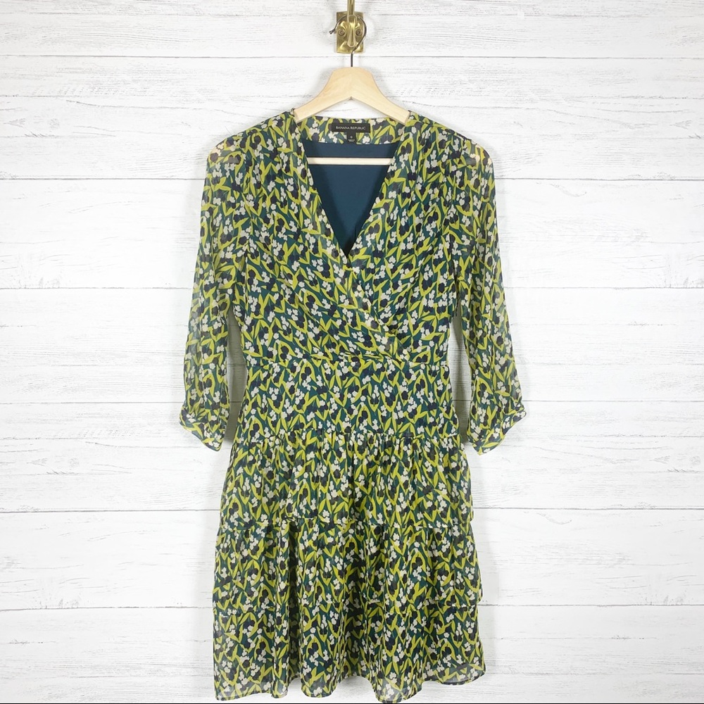 Banana Republic • Wrap Front Floral Dress